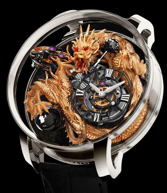 Review Jacob & Co ASTRONOMIA BLACK DRAGON WHITE GOLD AT112.30.DR.UA.A Replica watch